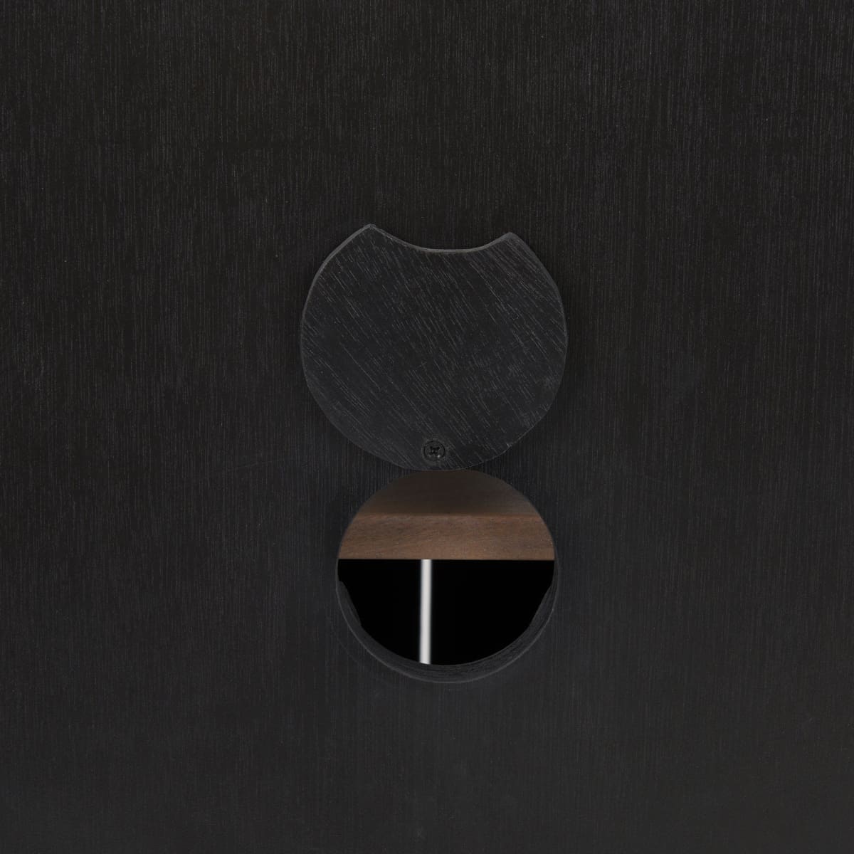 Sloan Accent Cabinet Black & Brown Wood | Black Metal - acc-chest-cabinets
