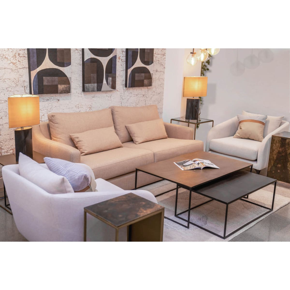 Sona Nesting Tables Set Of 2 - lh-import-coffee-tables