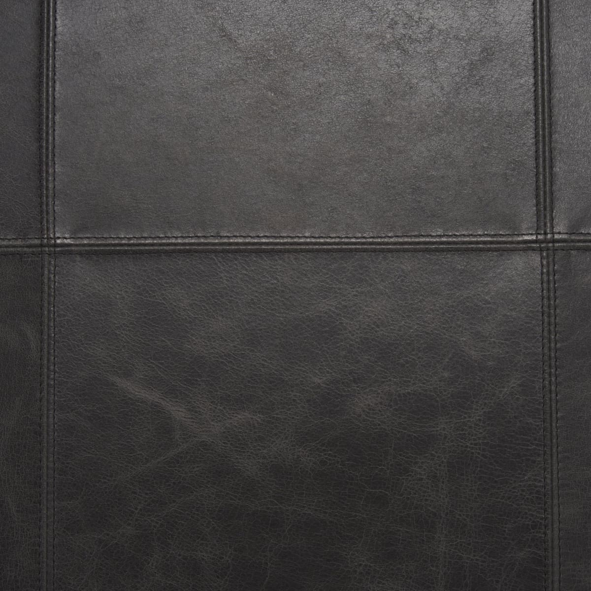 Stratton Leather Accent Chair Gunmetal | Aged Black Leather - accent-chairs