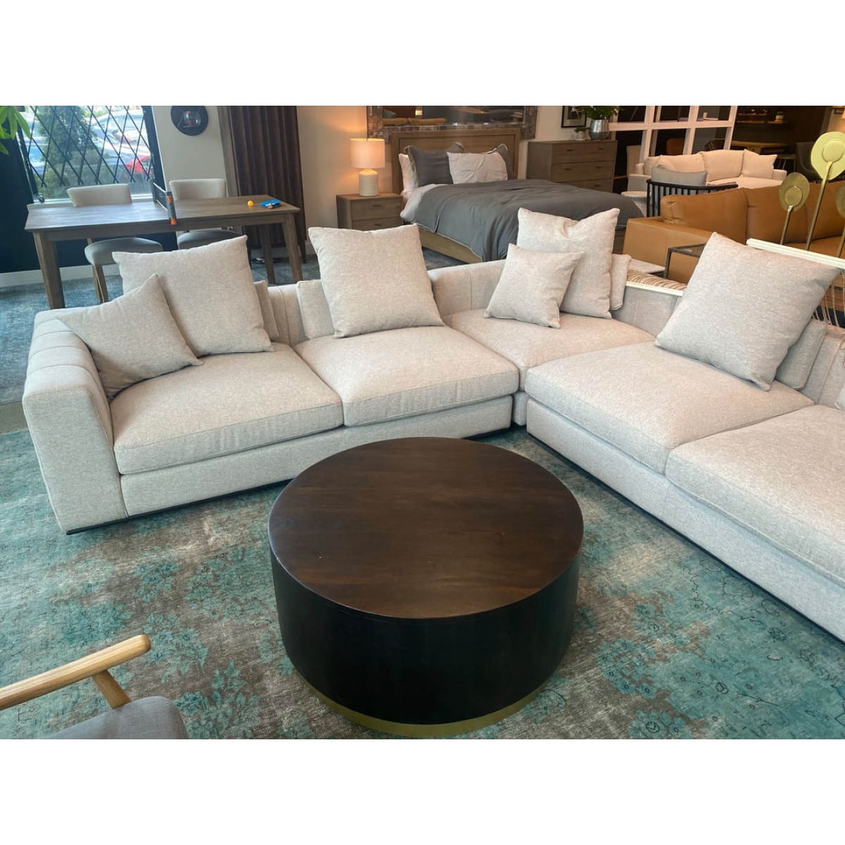 Sullivan Sectional Rhf Sofa - Alba Stone - lh-import-sectionals