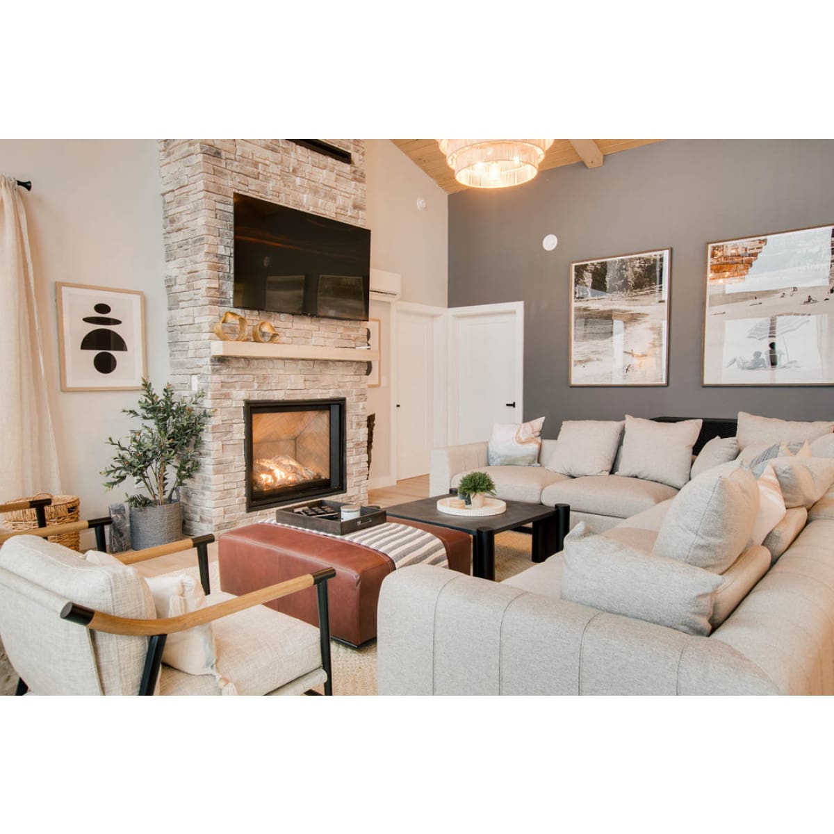 Sullivan Sectional Rhf Sofa - Alba Stone - lh-import-sectionals