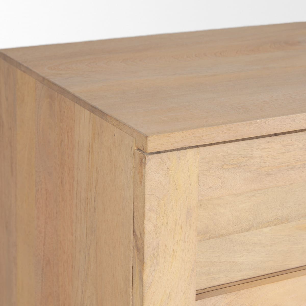 Suri Sideboard Light Brown Wood | Brass Knobs - sideboards-and-buffets