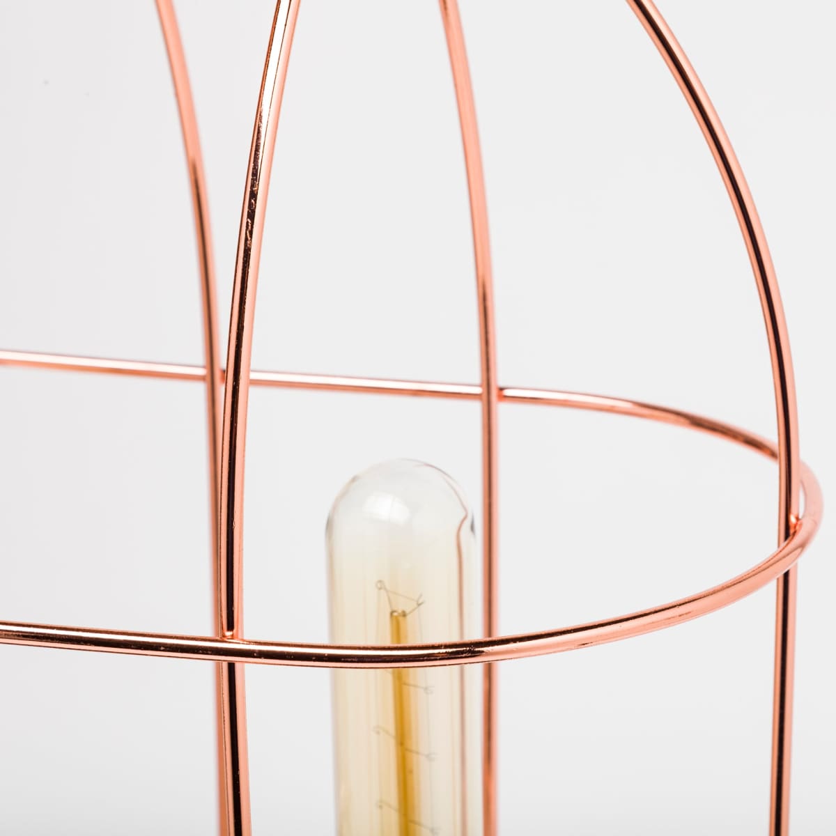 Sutton Table Lamp Rose-Gold Metal - table-lamps
