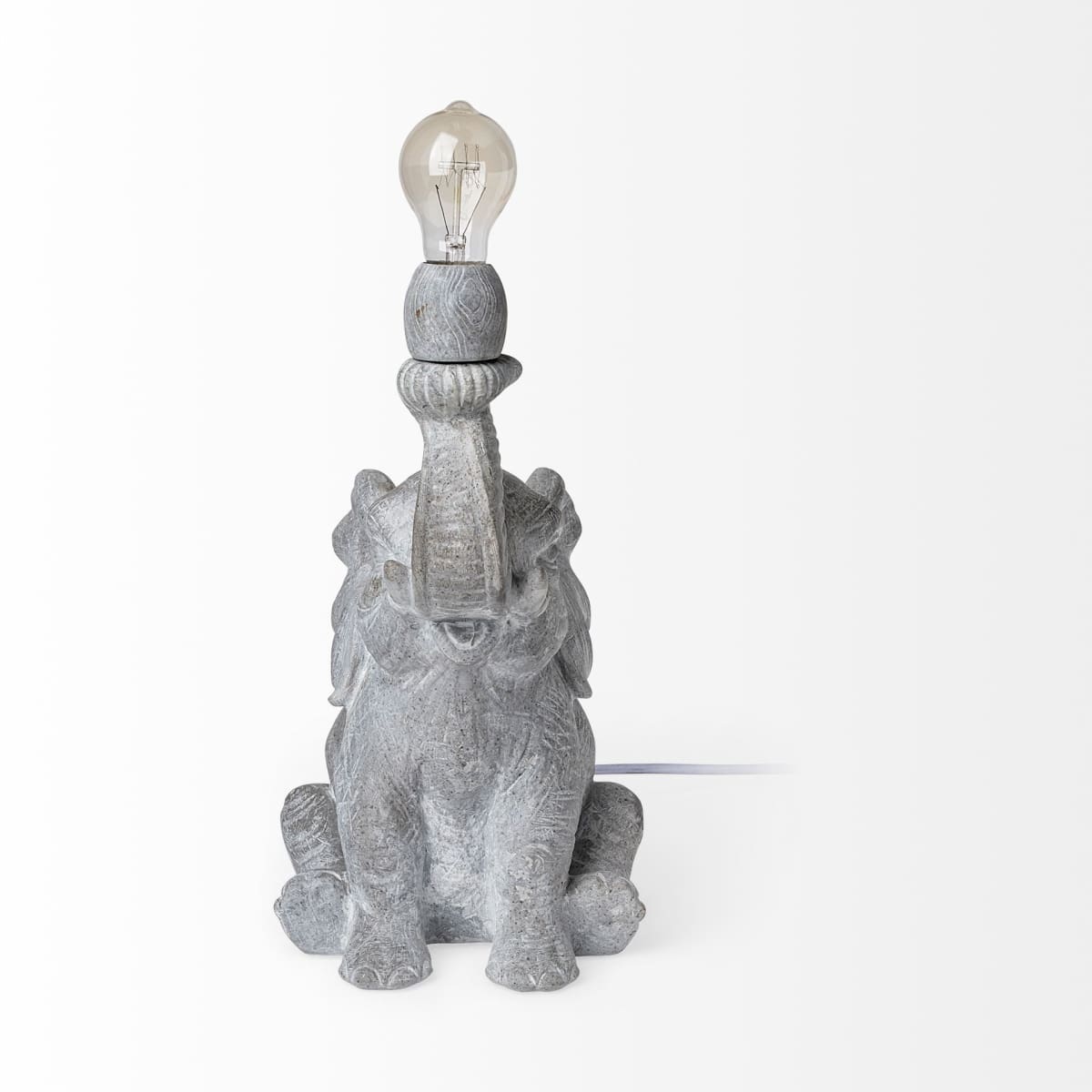 Tantor Table Lamp Gray Resin - table-lamps