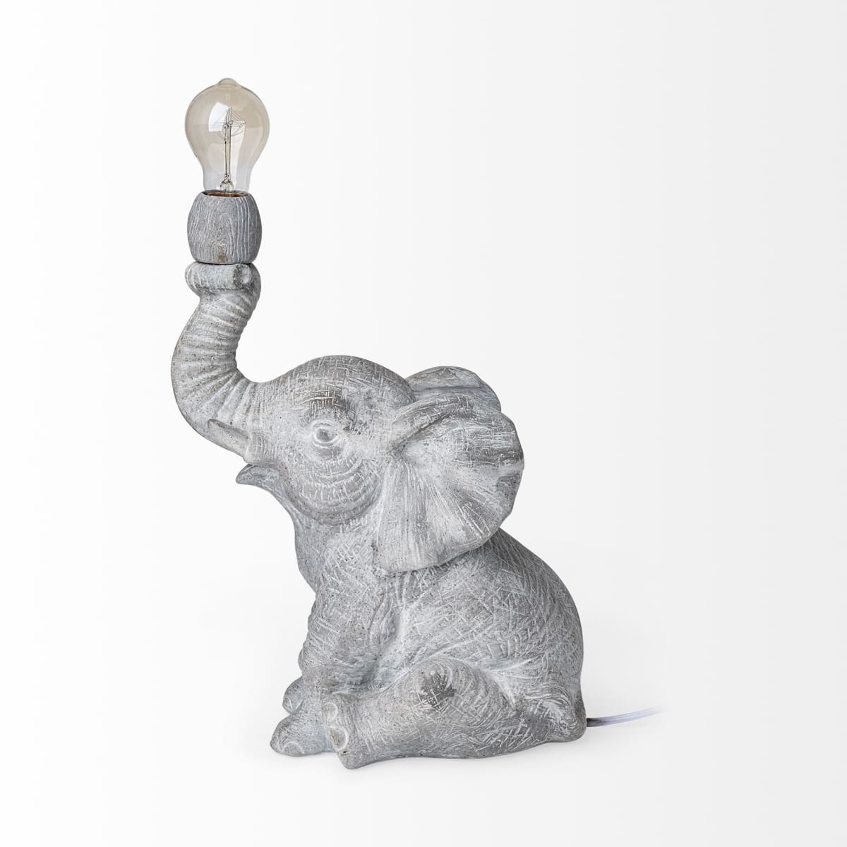 Tantor Table Lamp Gray Resin - table-lamps