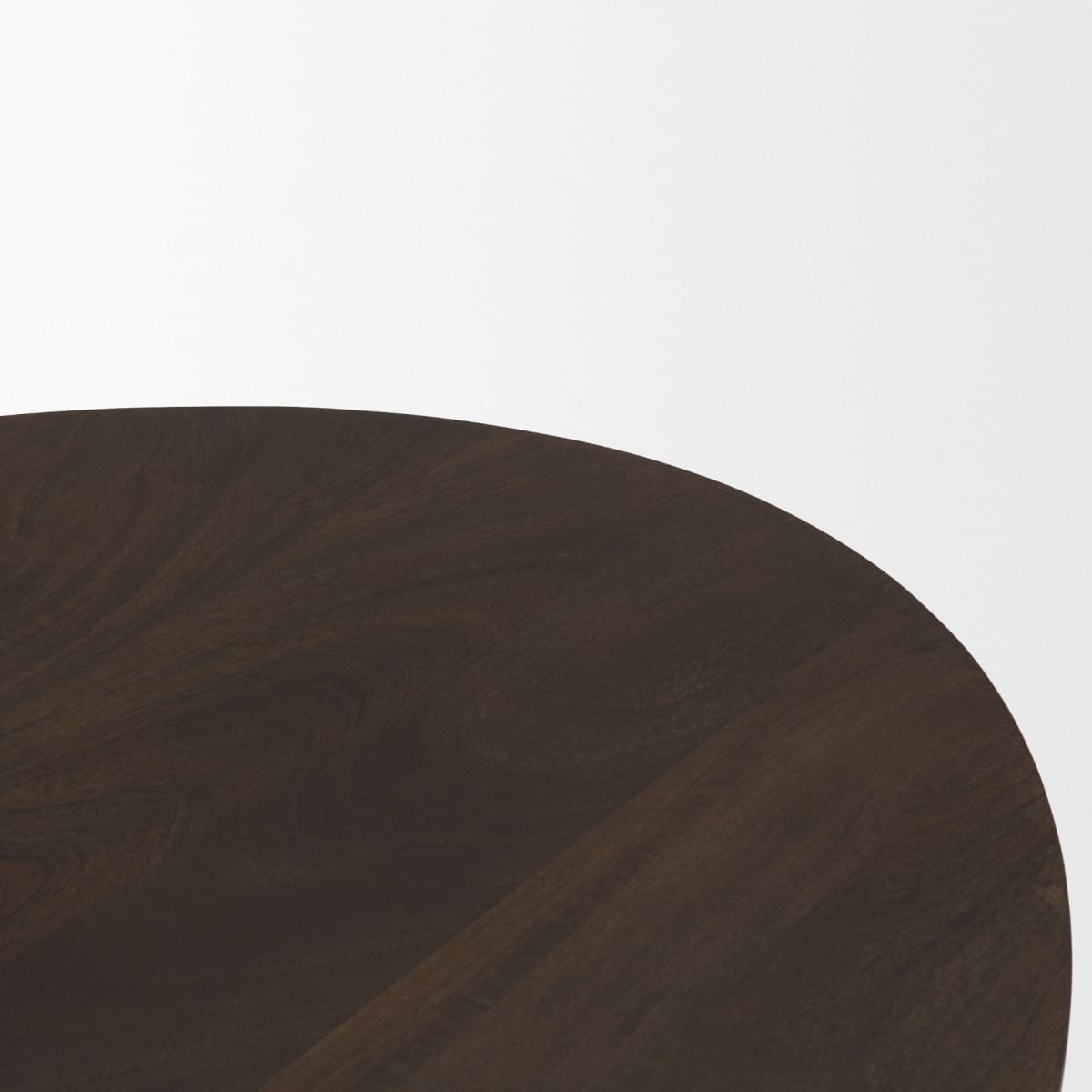 Terra Oval Coffee Table Dark Brown Wood - coffee-tables