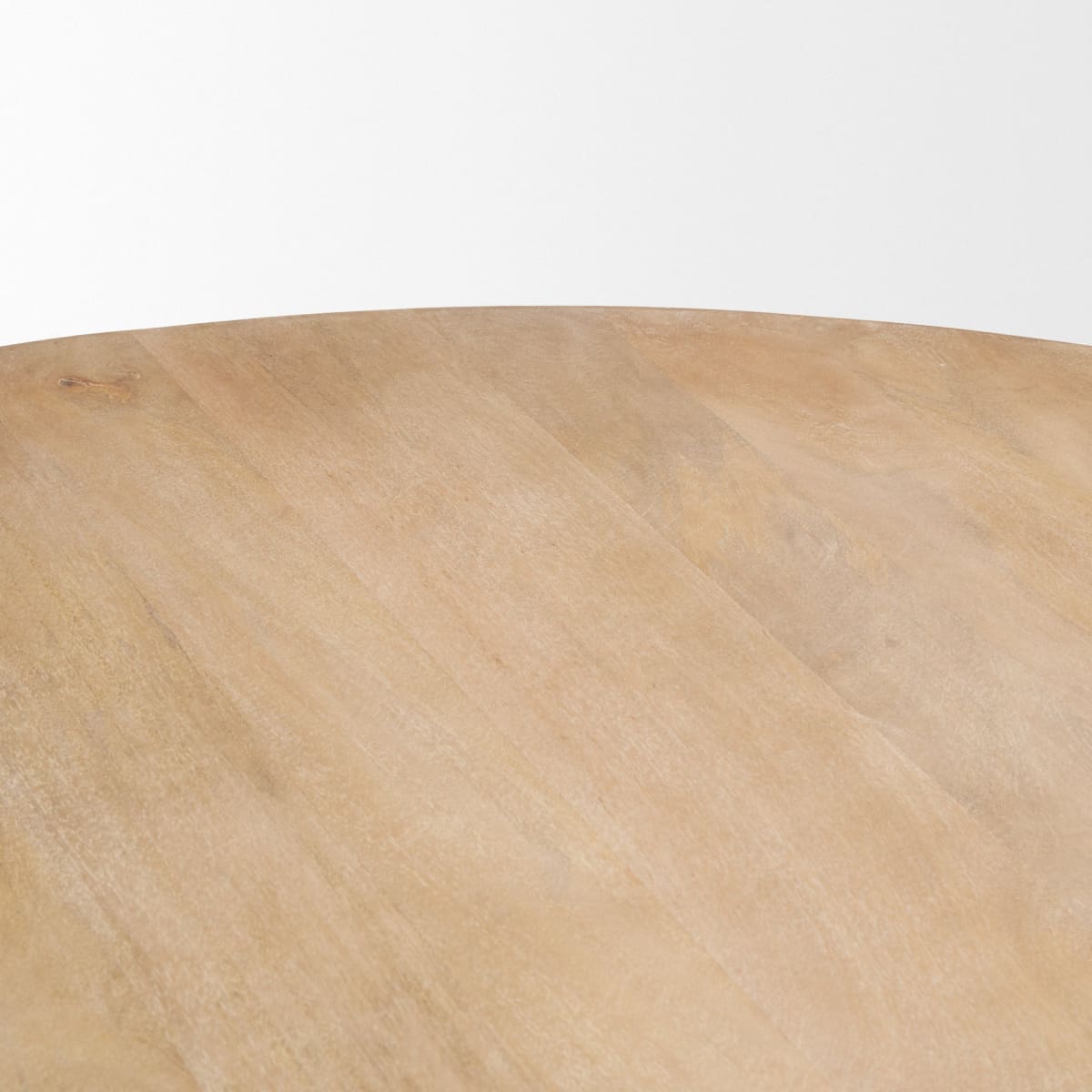 Terra Round Dining Table Light Brown Wood - dining-table