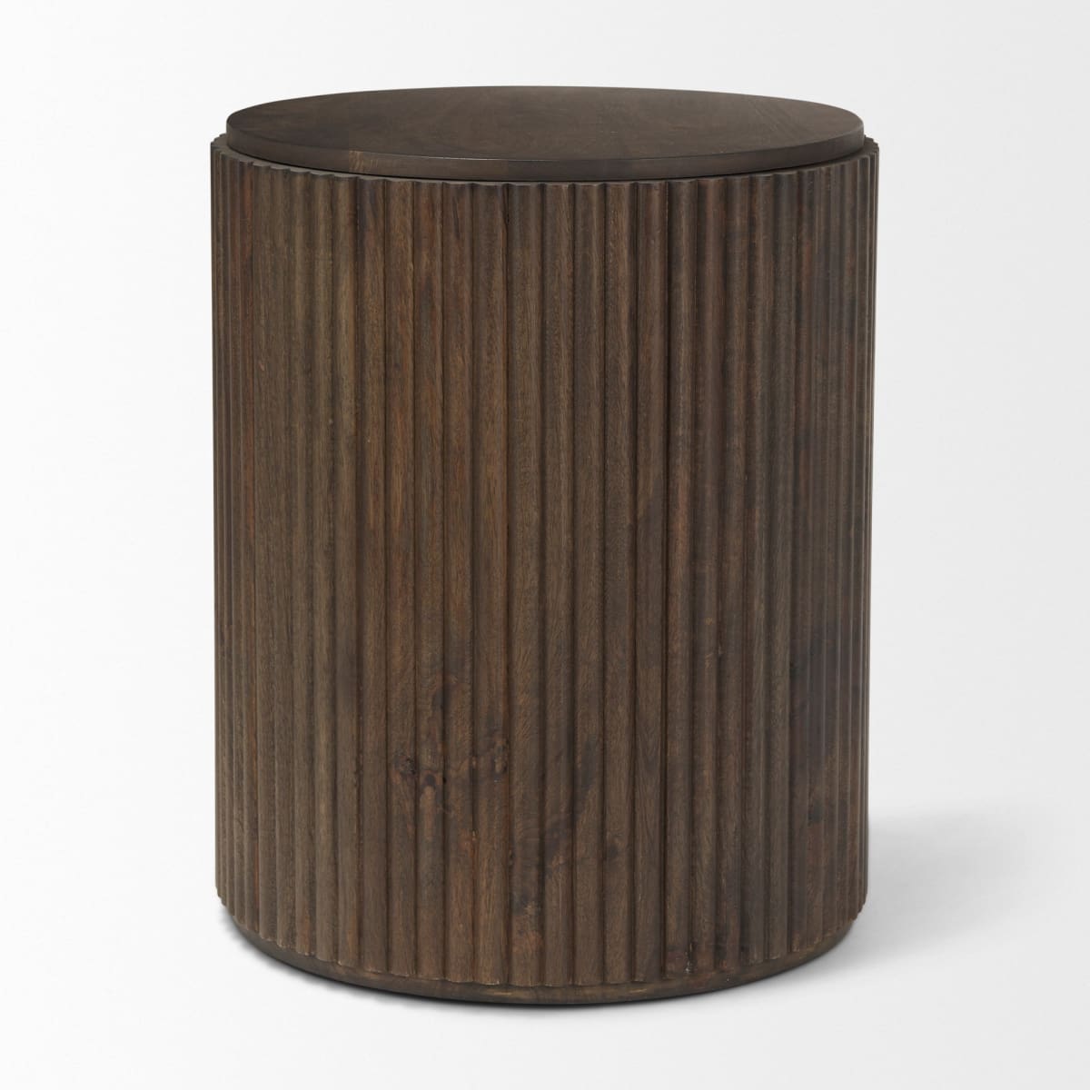 Terra Side Table Dark Brown Wood - end-and-side-tables
