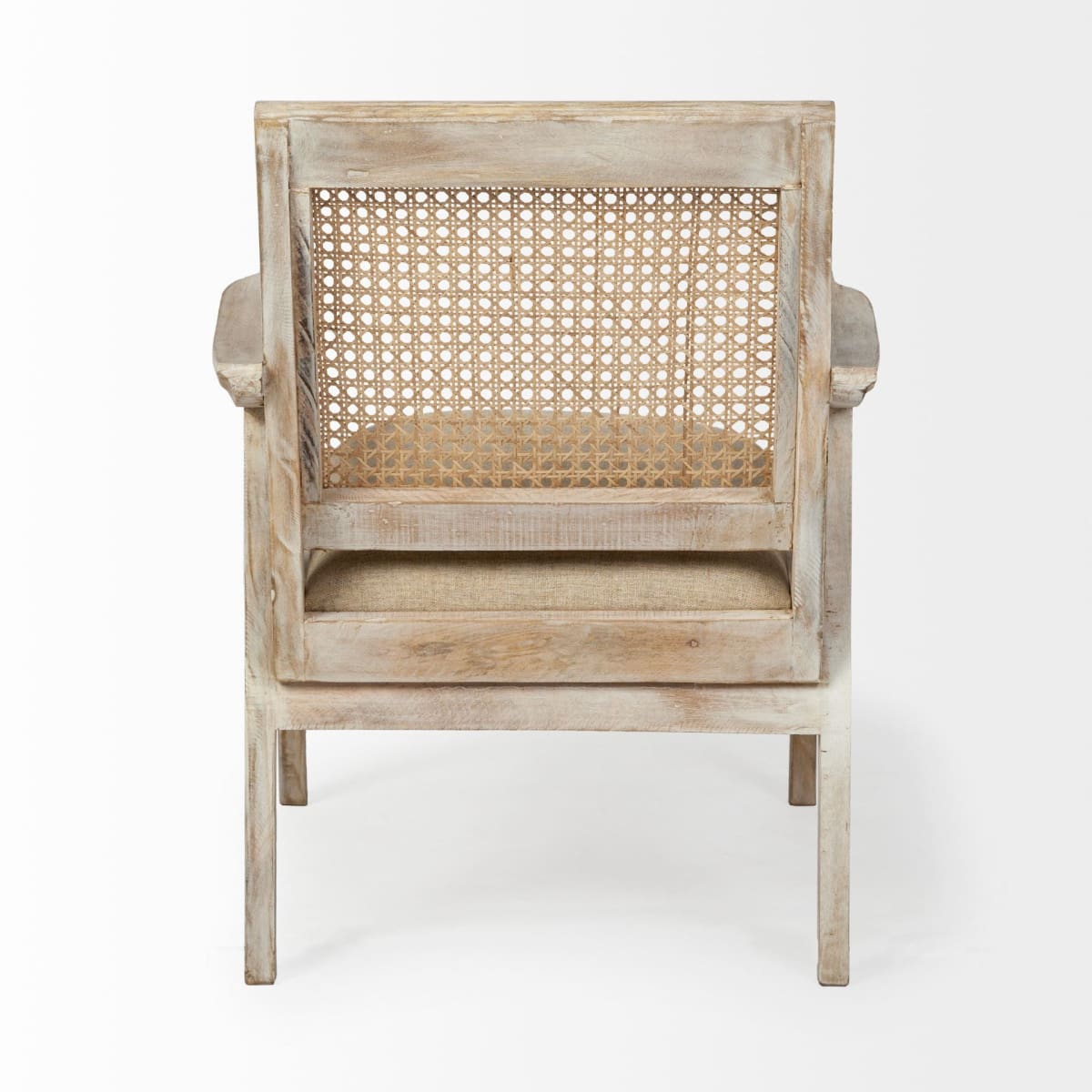 Teryn Accent Chair Cream Linen | Natural Wood - accent-chairs