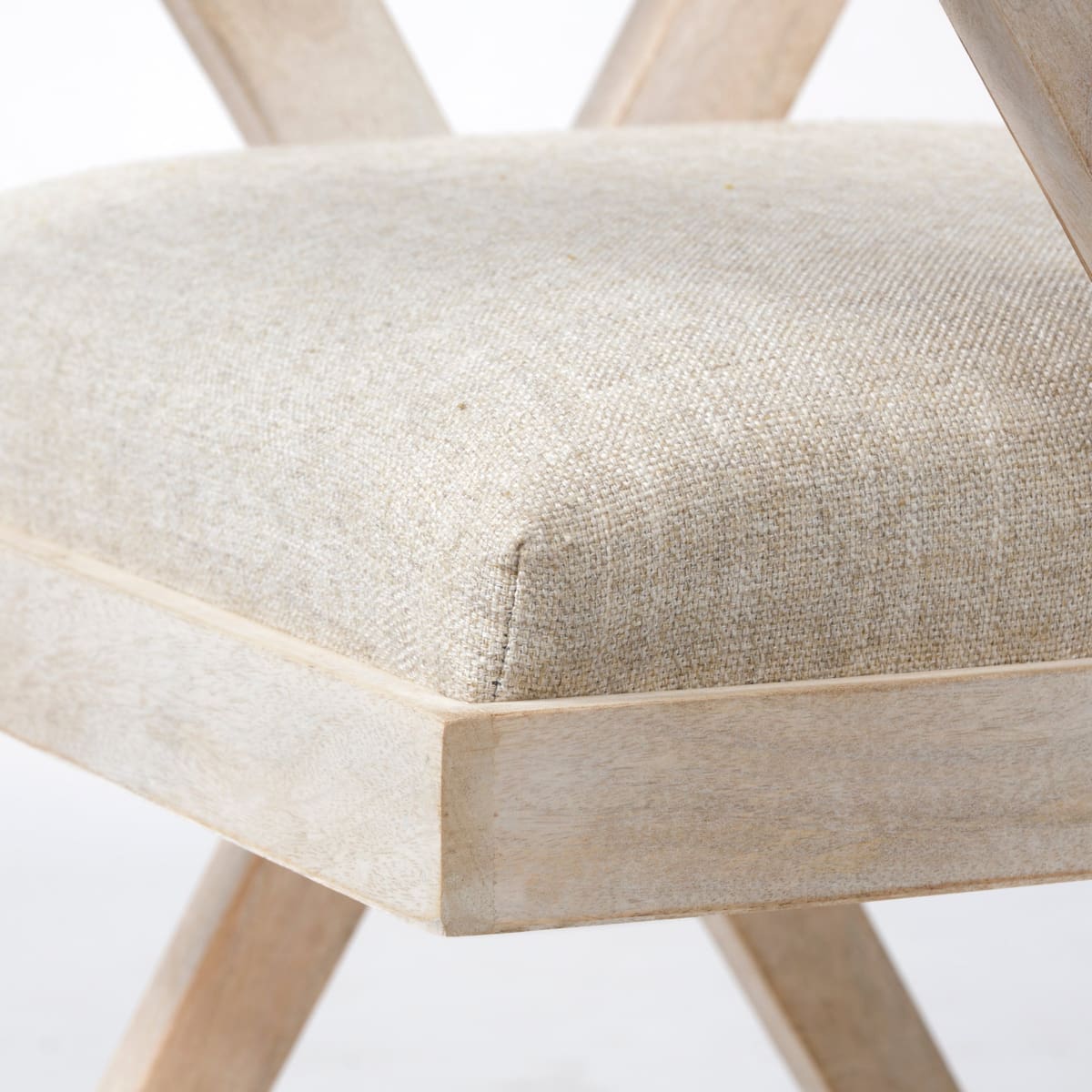 Topanga Dining Chair Cream Fabric | Blonde Wood - dining-chairs