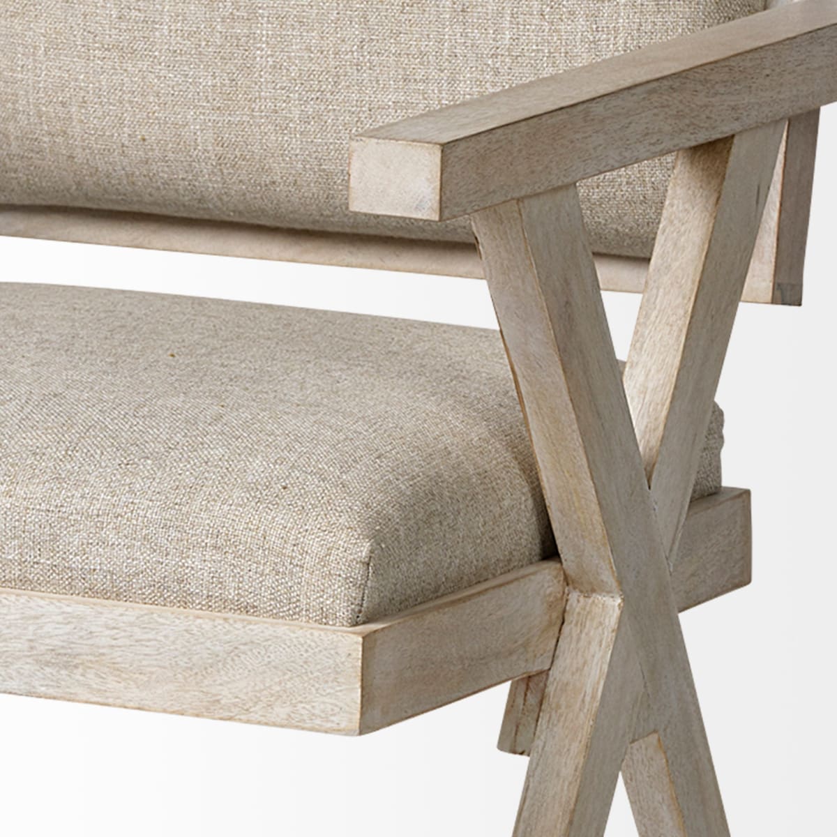 Topanga Dining Chair Cream Fabric | Blonde Wood - dining-chairs
