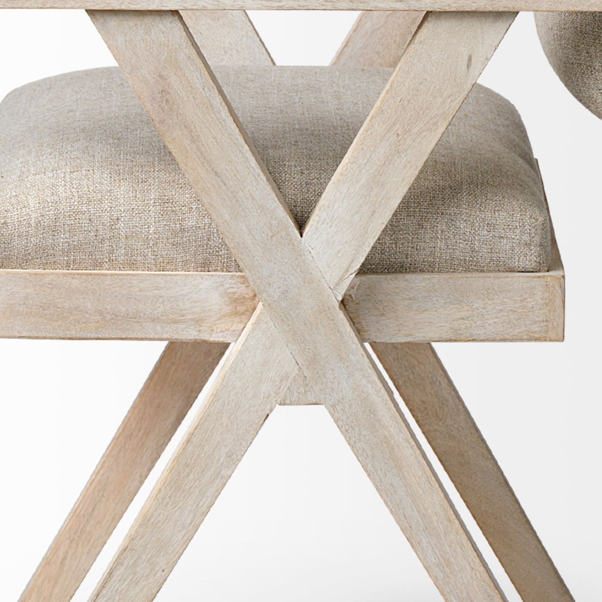 Topanga Dining Chair Cream Fabric | Blonde Wood - dining-chairs