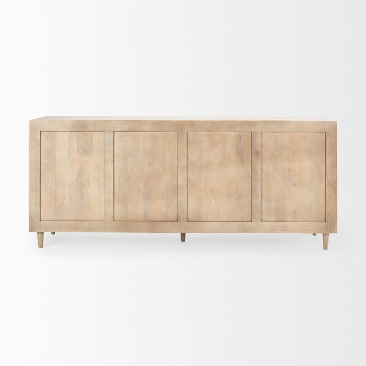 Tucker Sideboard Light Brown Wood | 4 Door - sideboards-and-buffets