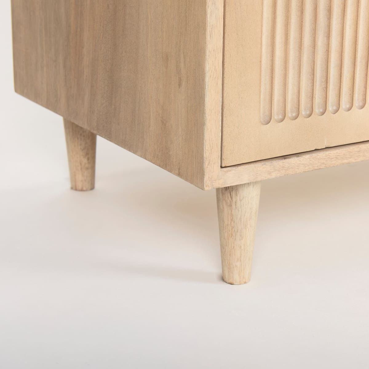Tucker Sideboard Light Brown Wood | 4 Door - sideboards-and-buffets