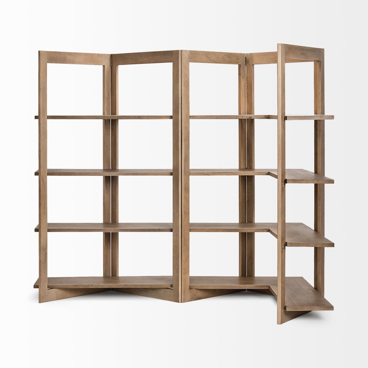 Turnbull Shelving Unit Brown Wood | Corner - shelving