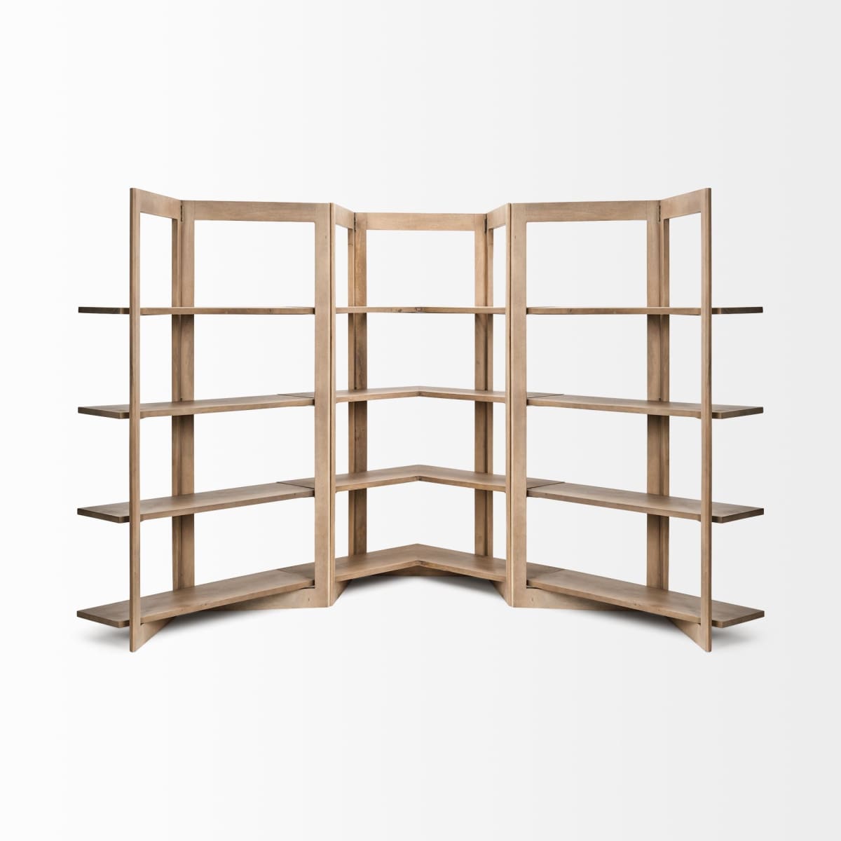 Turnbull Shelving Unit Brown Wood | Corner - shelving