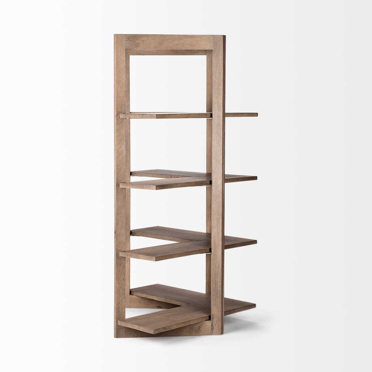 Turnbull Shelving Unit Brown Wood | Corner - shelving
