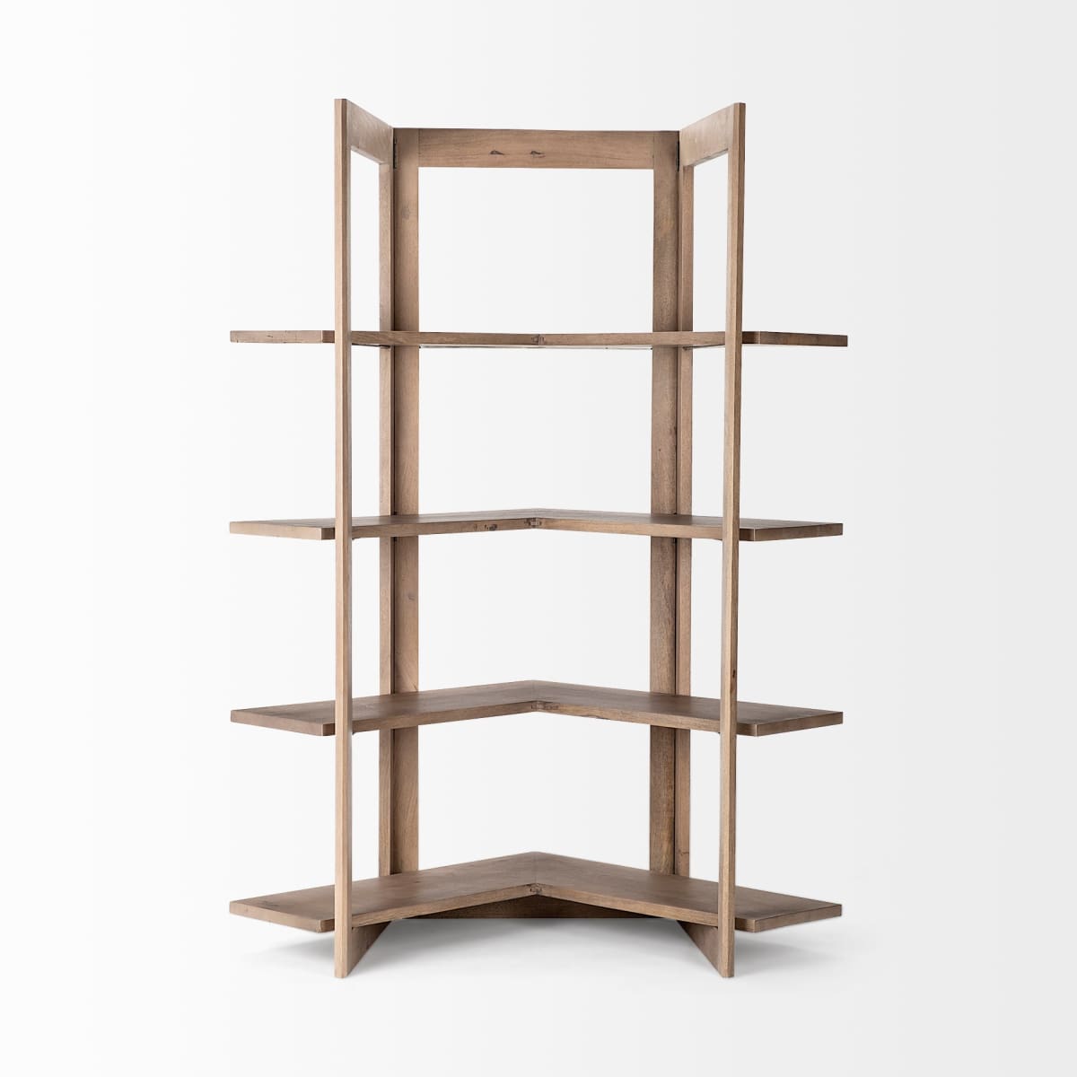Turnbull Shelving Unit Brown Wood | Corner - shelving