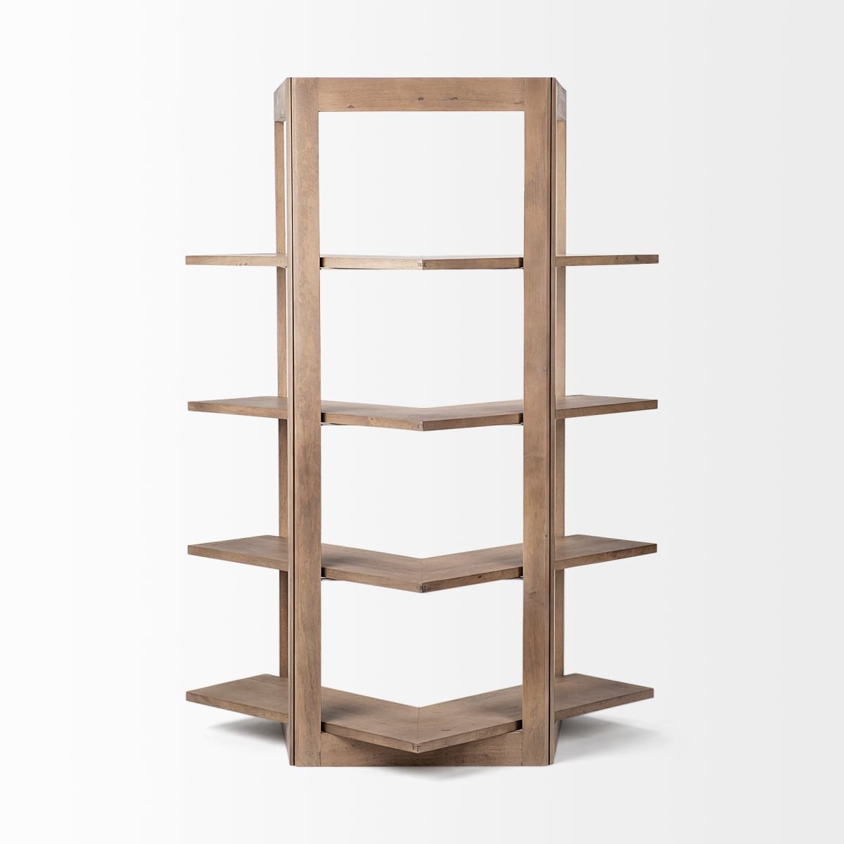 Turnbull Shelving Unit Brown Wood | Corner - shelving