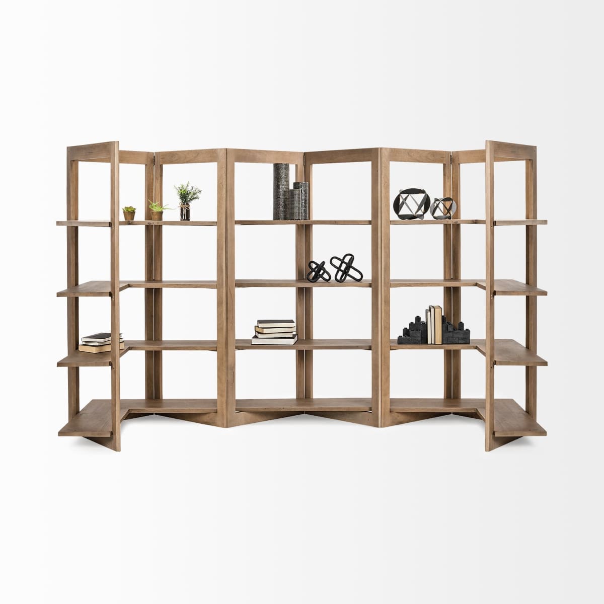 Turnbull Shelving Unit Brown Wood | Corner - shelving