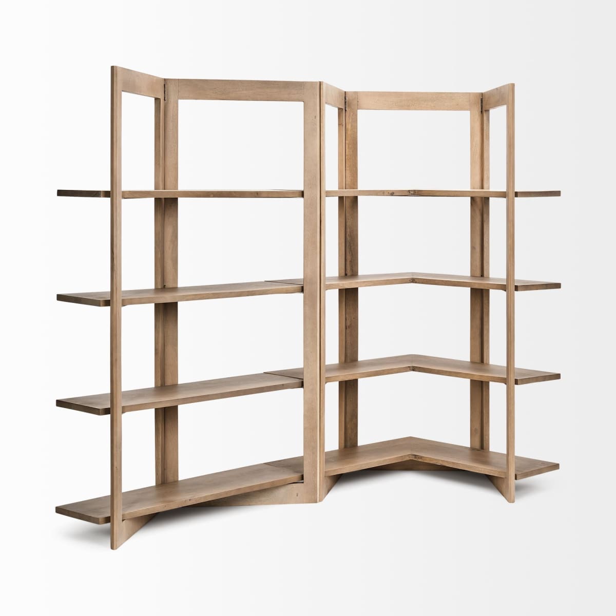Turnbull Shelving Unit Brown Wood | Corner - shelving