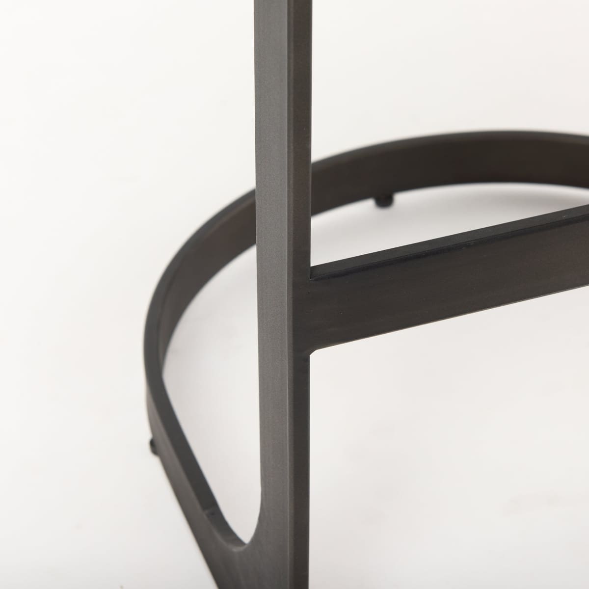 Tyson Leather Seat Bar Counter Stool Brown Leather | Black Metal | Bar - bar-stools