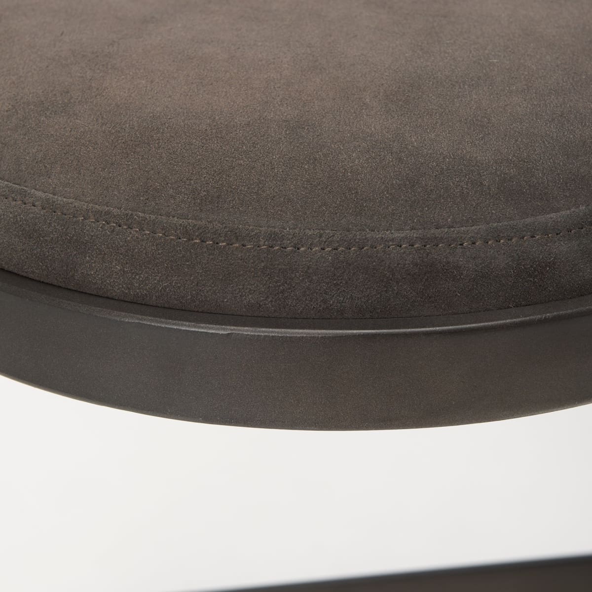Tyson Upholstered Seat Bar Counter Stool Brown/Gray Suede | Black Metal | Counter - bar-stools
