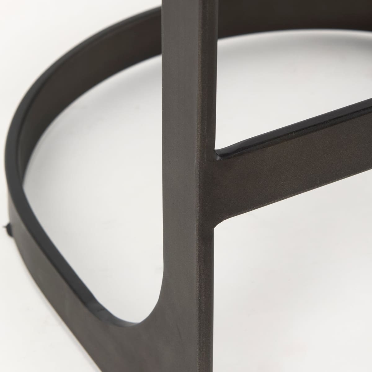 Tyson Upholstered Seat Bar Counter Stool Brown/Gray Suede | Black Metal | Counter - bar-stools