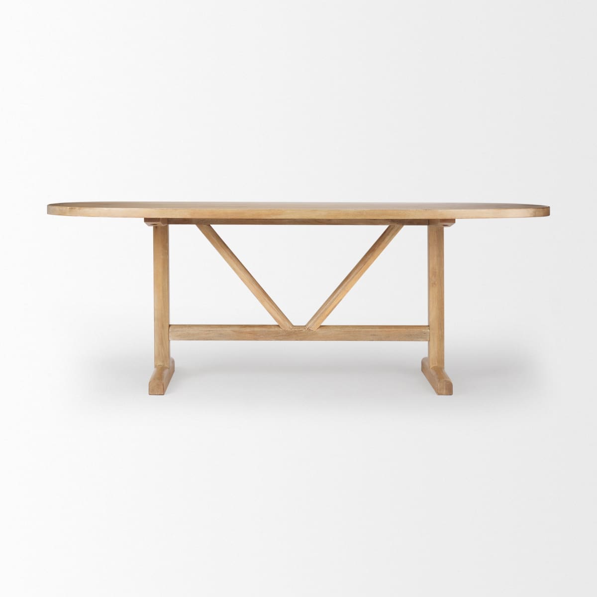 Viktor Dining Table Light Brown Wood | 84L - dining-table