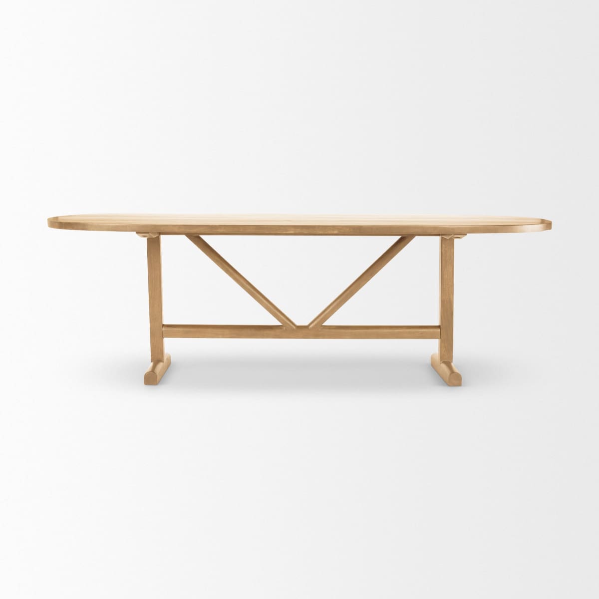 Viktor Dining Table Light Brown Wood | 94L - dining-table