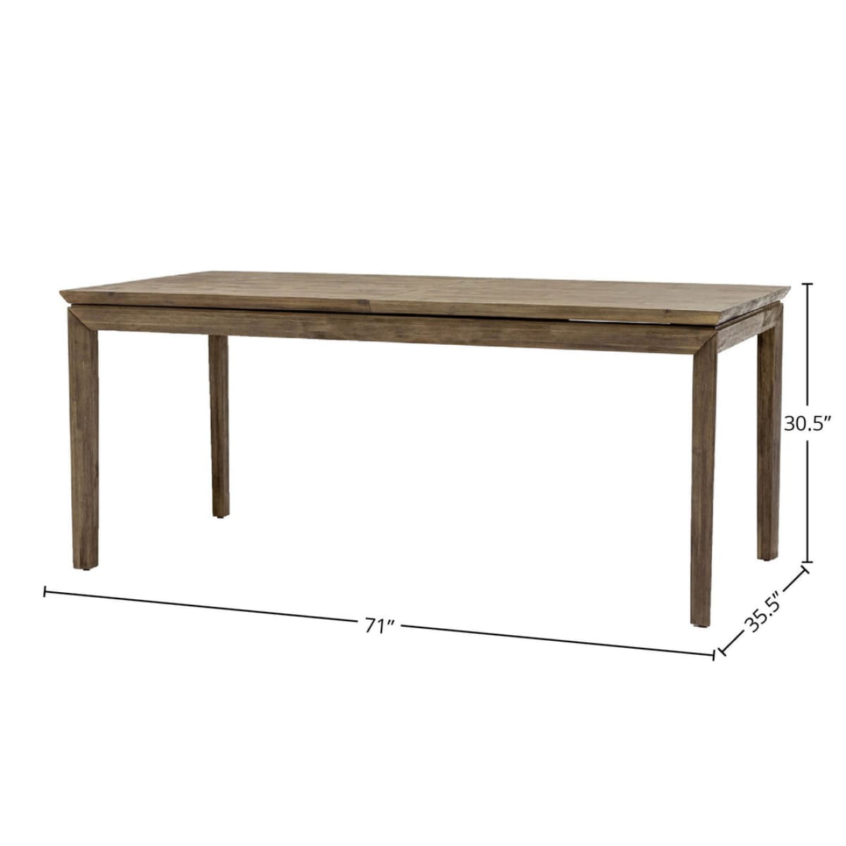 West Extension Dining Table (71’’/ 91’’) - lh-import-dining-tables