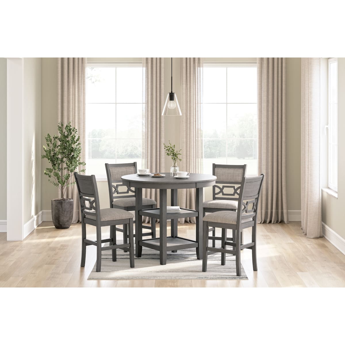Wrenning 5pc Counter Table Set - DININGCOUNTERHEIGHT