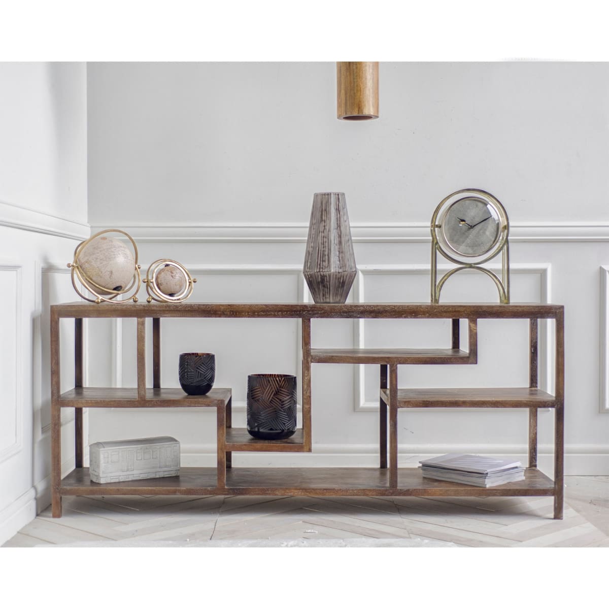 Wright Console Table Brown Wood - console-tables