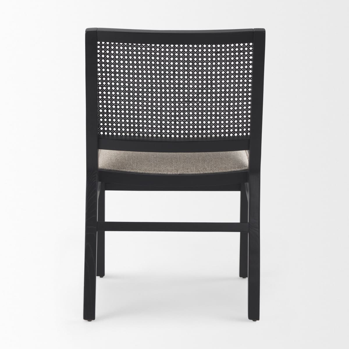 Wynn Dining Chair Beige Fabric | Black Wood - dining-chairs