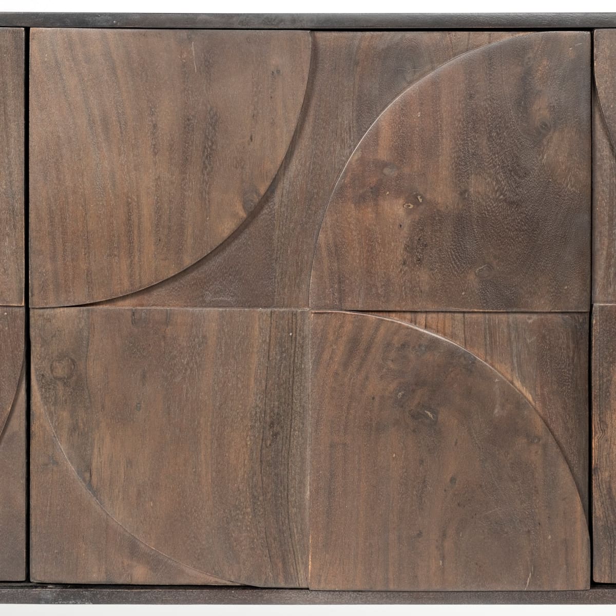 Xanti Sideboard Brown Wood | Gold Metal - sideboards-and-buffets