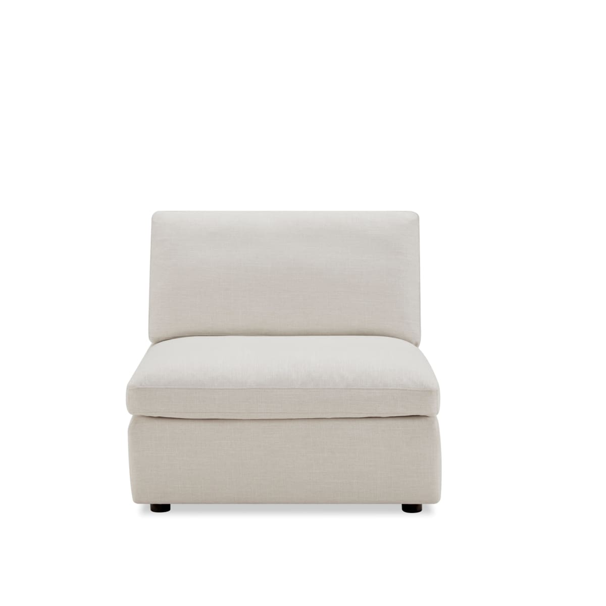 Zoe 5 Piece Modular Sectional | Cream Fabric - lh-import-sectionals