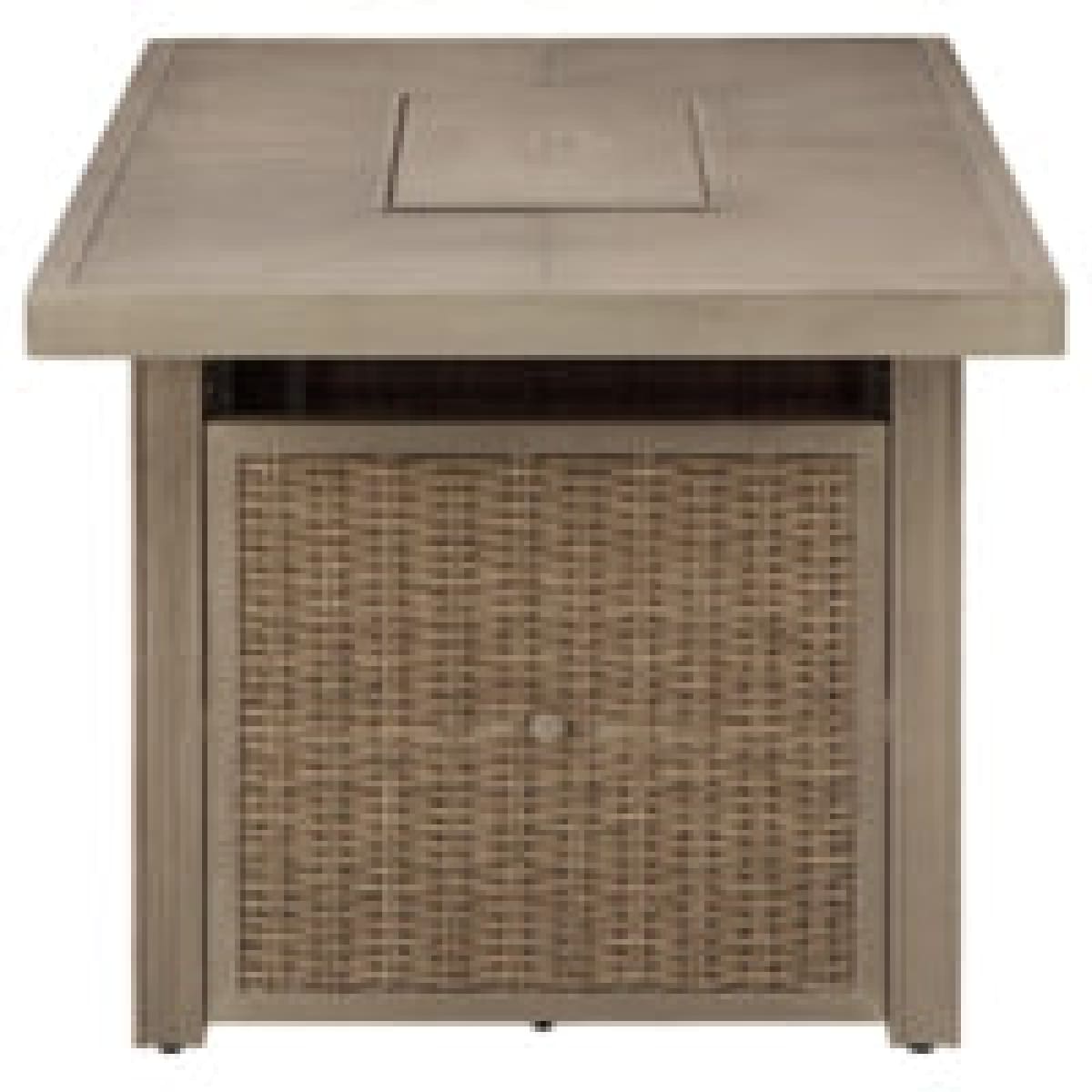 Beachcroft Fire Pit Table - 30 W x 57.88 D x 25.13 H - Outdoor Sofa