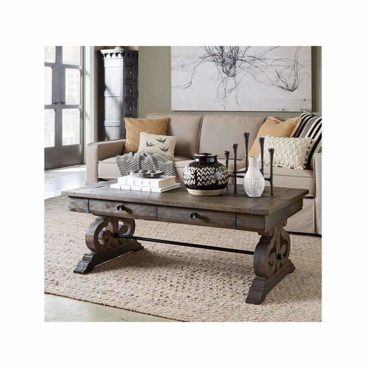 Bellamy Rectangular Cocktail Table - COFFEE TABLE