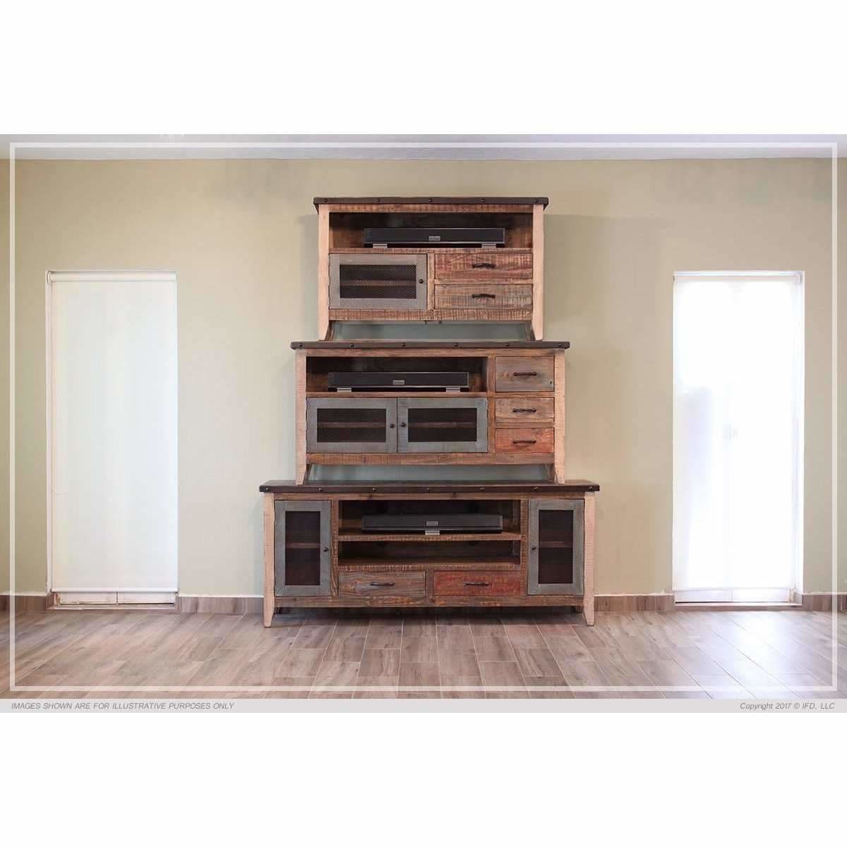 966 Antique 62 Tv Stand - ENTERTAINMENT CONSOLE