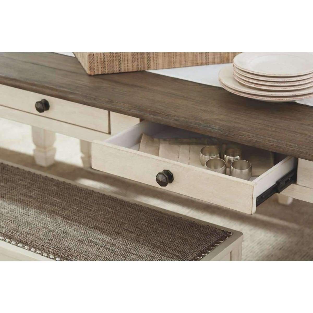 Bolanburg Dining Room Table With 6 Chairs - DININGCOUNTERHEIGHT