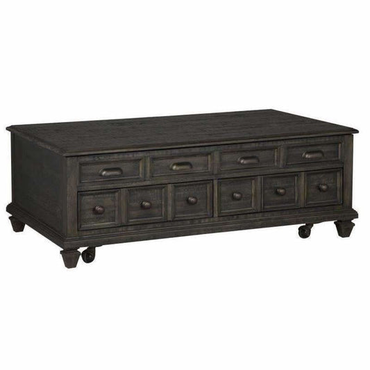 Burkhardt Lift Top Storage Cocktail Table w/Casters - COFFEE TABLE