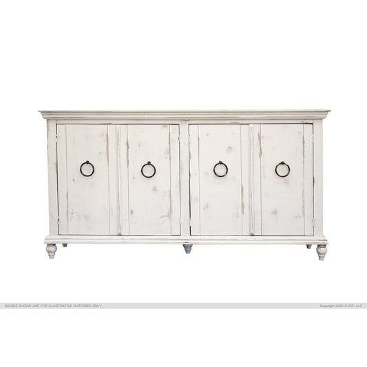 Capri White Buffet - 73-1/4 x 17-1/4 x 39-1/4 - Side Board