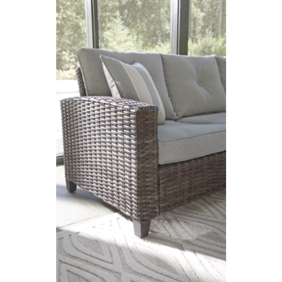 Cloverbrooke 4-Piece Outdoor Conversation Set - Outdoor Sofa