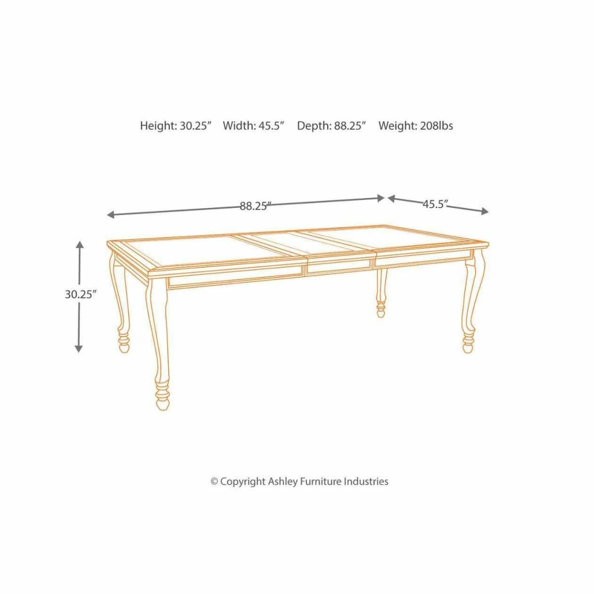 Coralayne Dining Room Table With 6 Chairs - DININGCOUNTERHEIGHT