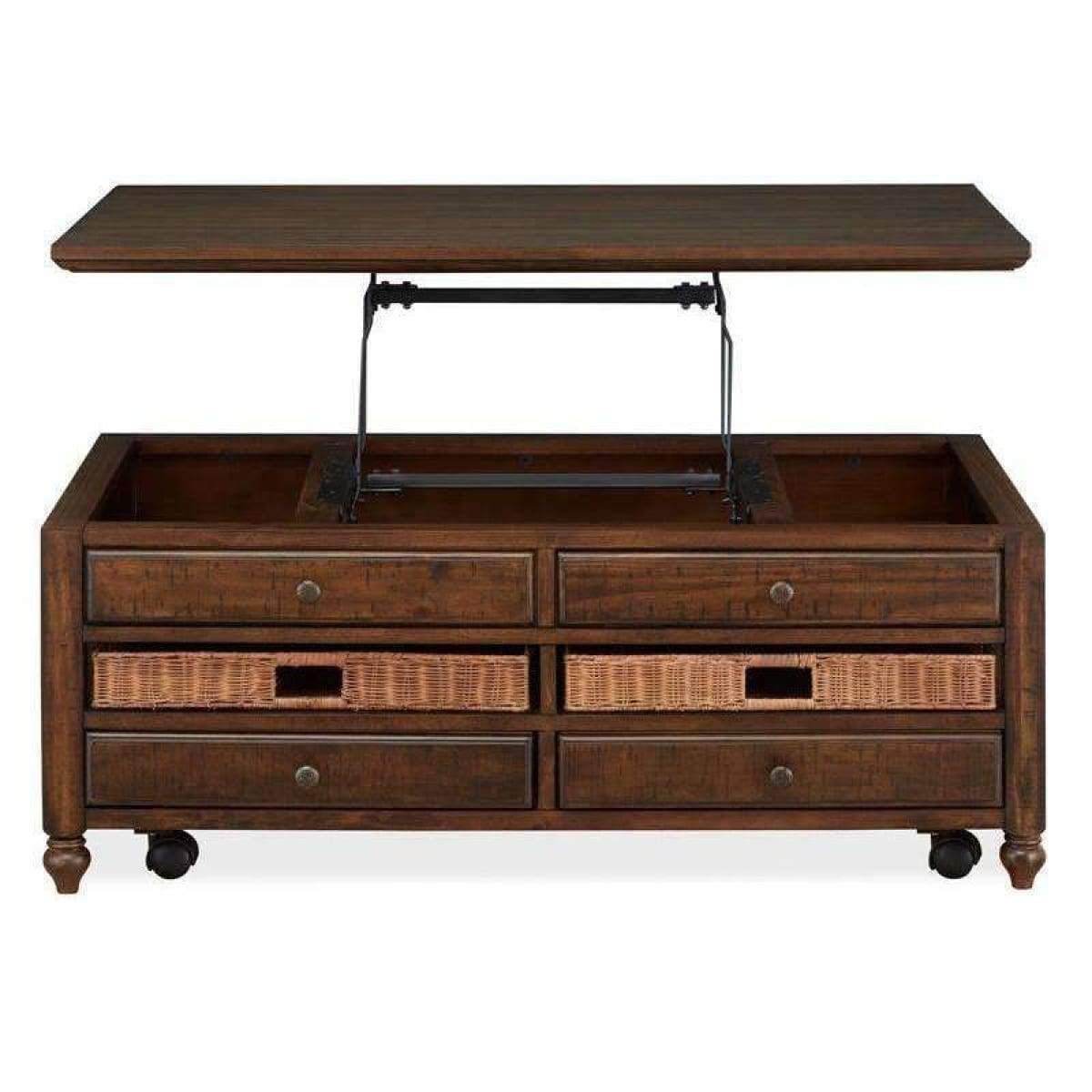 Cottage Lane Rectangular Lift Top Cocktail Table - COFFEE TABLE