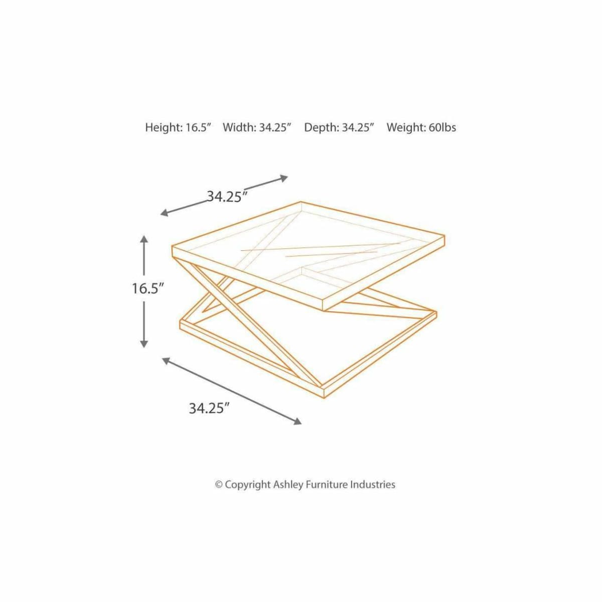 Coylin Coffee Table - COFFEE TABLE