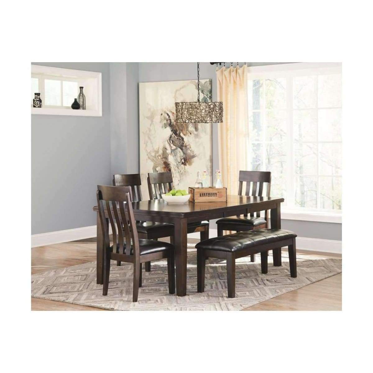 Haddigan 6pc Dining Room Set - DININGCOUNTERHEIGHT