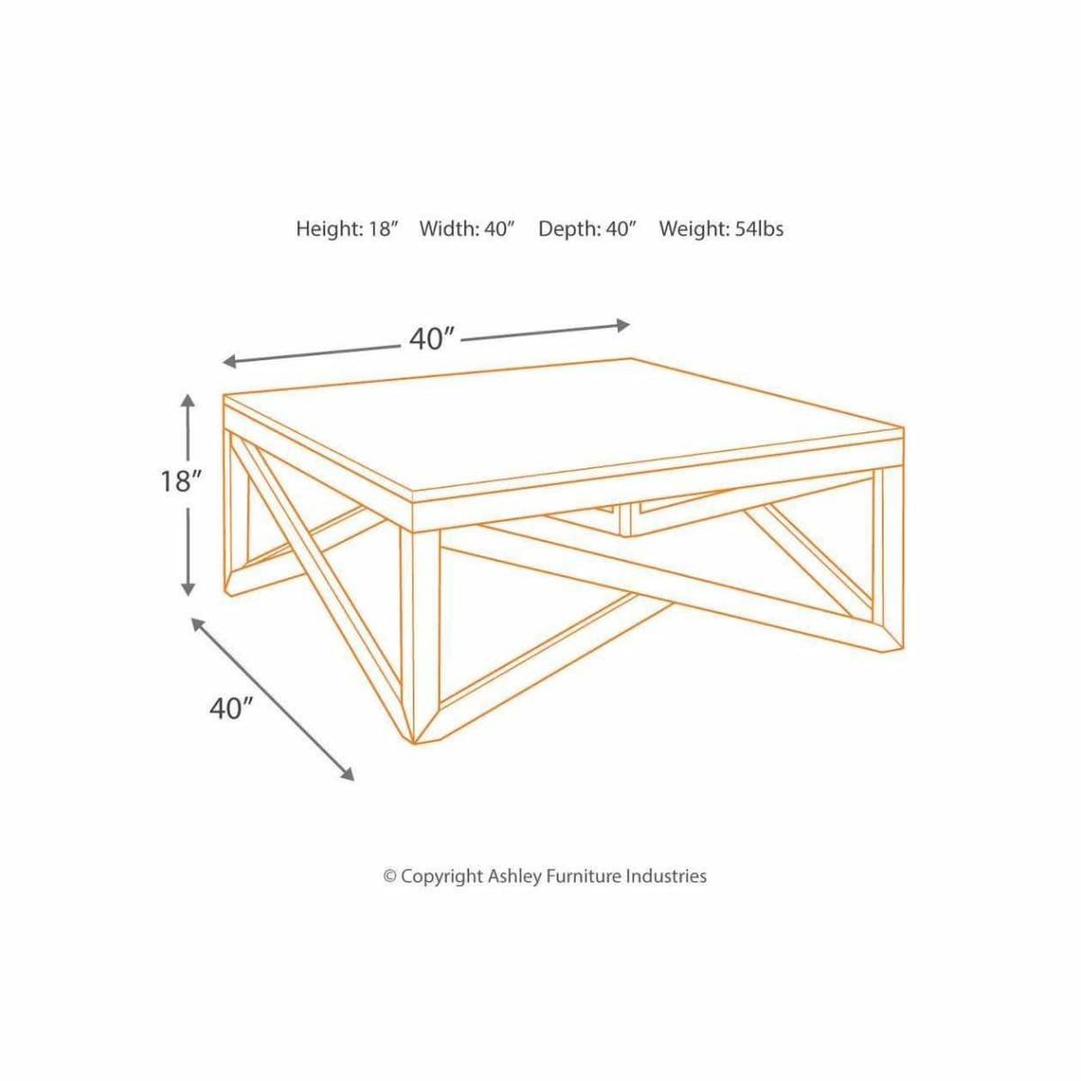 Haroflyn Coffee Table - COFFEE TABLE