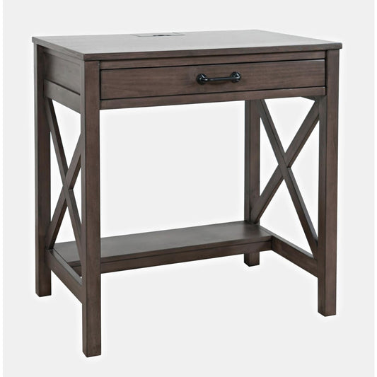 Hobson Power Desk-Grey - 30X20X31 - Office Desk