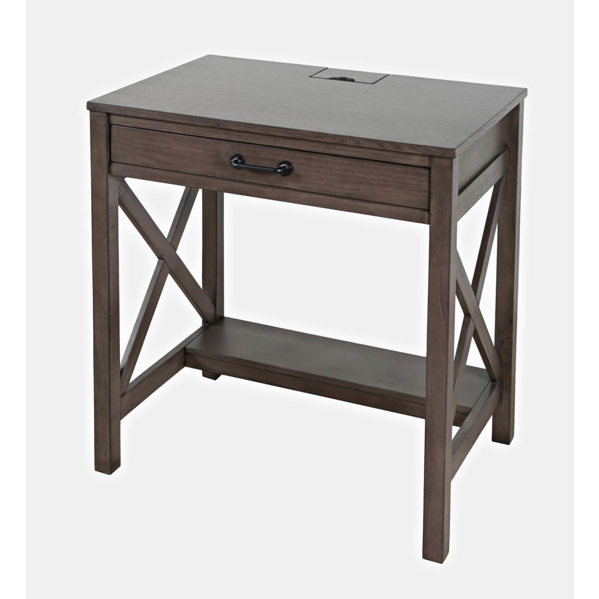 Hobson Power Desk-Grey - 30X20X31 - Office Desk